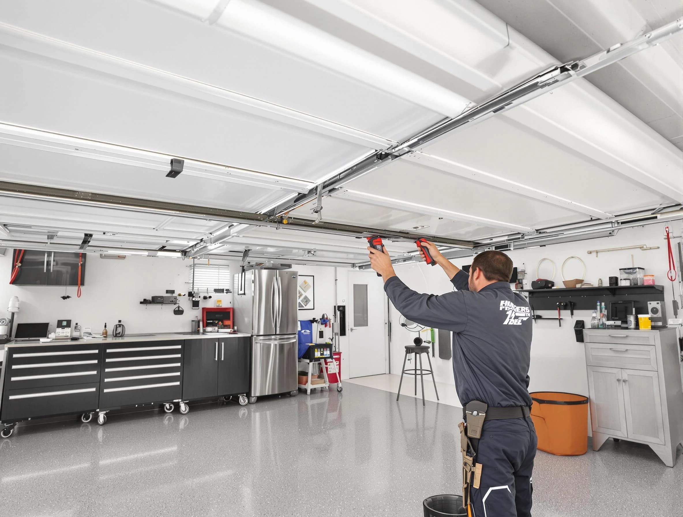 Overhead garage door repair service by Englewood Garage Door Repair in Englewood