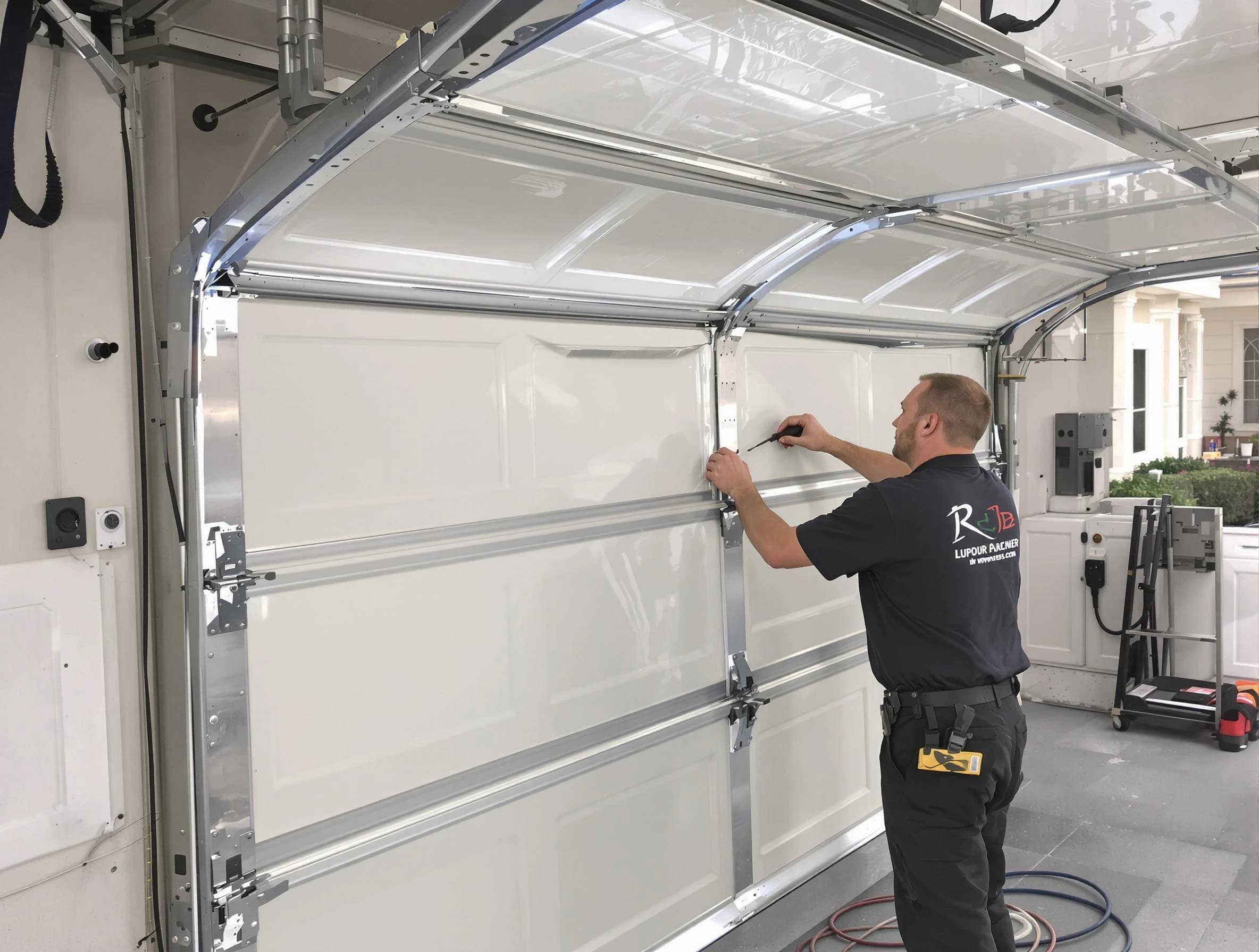 Englewood Garage Door Repair professional performing panel repair in Englewood