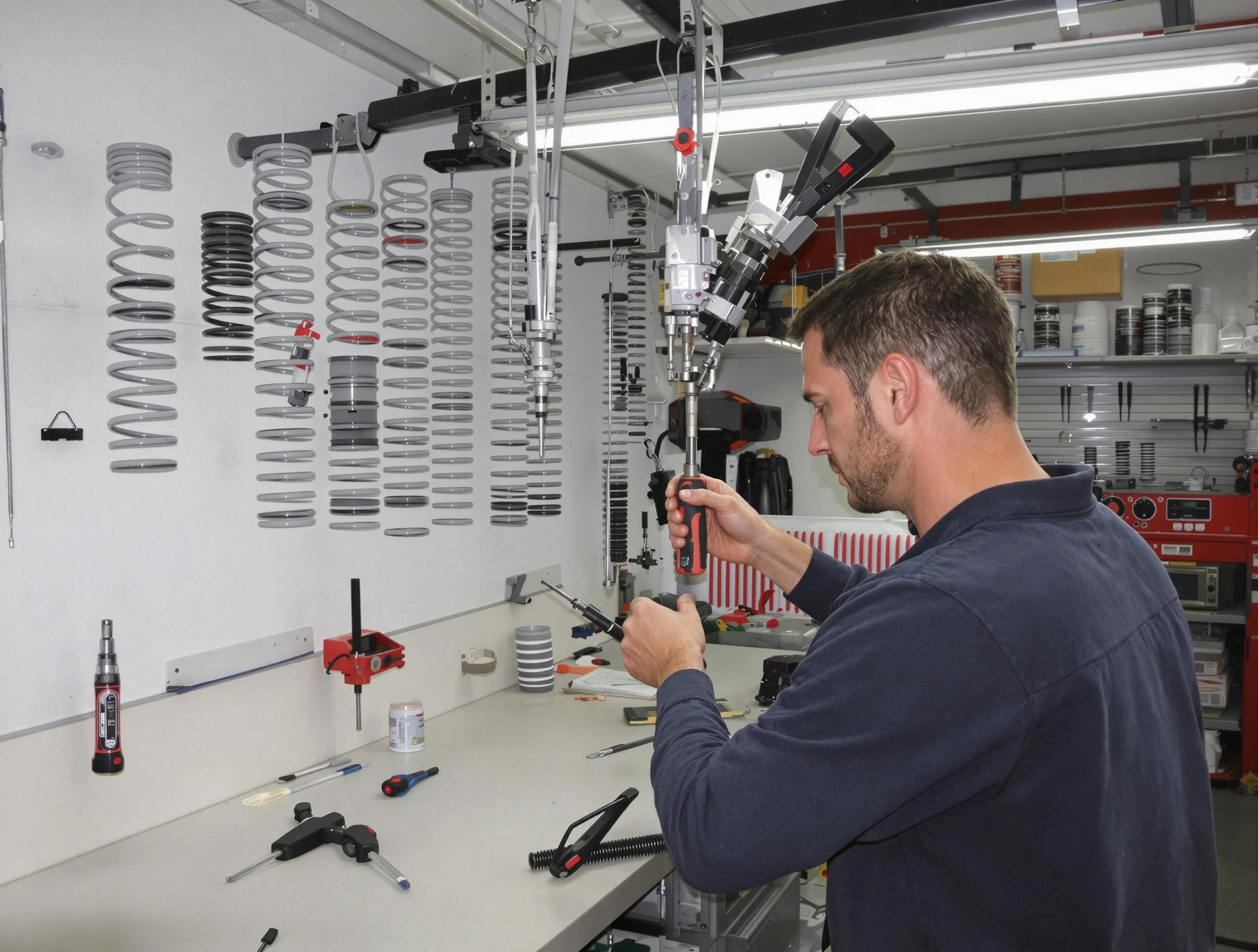 Englewood Garage Door Repair safety certified technician performing precision spring replacement in Englewood